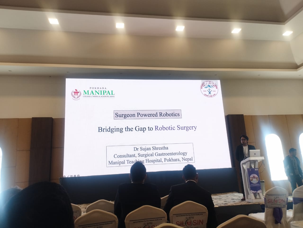 "Surgeon Powered Robotics" talk — Manipal, Pokhara, 2024